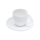 Jogo 6 Xicaras de Cha Porcelana com Pires Birds Branco 200ml
