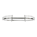 Bandeja Oval em Metal Espelhada 41cm