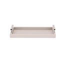 Bandeja Retangular em MDF e PU Cinza P 46cm