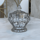 Pote Bomboniere Champanhe em Vidro  11,5 cm