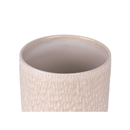 Vaso Cachepot com Base Cerâmica Bege 23cm