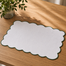 Jogo Americano Retangular Cloud Poliester Branco 30x45