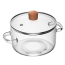 Panela Caçarola Leire Vidro Borossilicato 23cm
