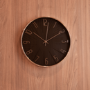 Relógio de Parede Plástico Modern Preto 30,5cm
