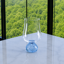 Jogo 6 Taças Base Esfera para Vinho Azul e Transparente 440ml