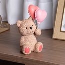 Figura Decorativa Urso com Balões Teddy Charm em Resina 20cm
