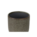 Vaso Cachepot Rústico em Cerâmica Verde Musgo 22cm