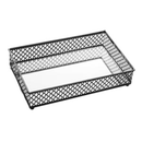 Bandeja de Metal Barcelona Espelhada Preta 21cm
