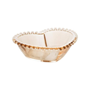 Bowl Cristal Coração Pearl Bolinha Ambar 19cm