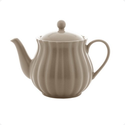 Bule de Porcelana Petala Areia Matt 950ml