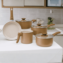 Jogo de Panelas Ceramic Life Cappuccino 5 Peças
