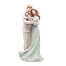 Figura Decorativa de Familia em Resina 25cm