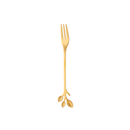 Jogo 6 Talheres Leaves Inox Dourado