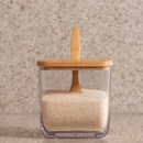 Açucareiro Pote Porta Condimentos com Colher Bambu Brisa
