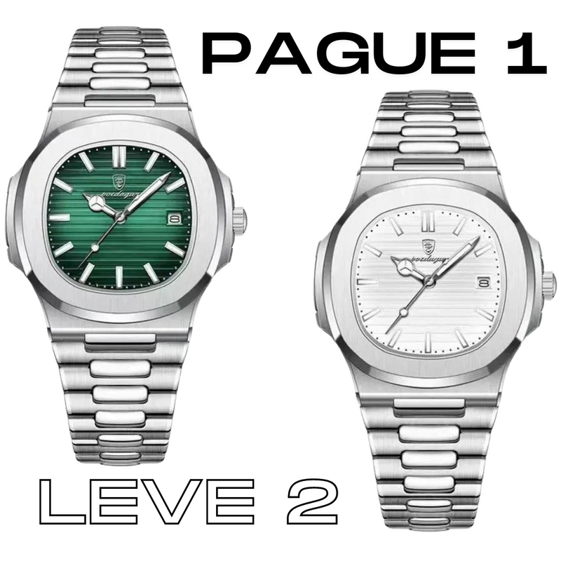 Relógio timemaster Luxury 40mm | Pulseira Ajustável