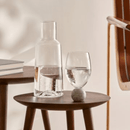 Jogo 2 Taças Base Esfera para Vinho Cristal e Marmore Branco 520ml
