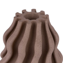 Vaso Estilo Ondulado Polirresina Marrom 24,7cm