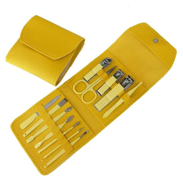 Kit profissional de manicure 12/16 peças portátil - pé e mão - Loja Continente