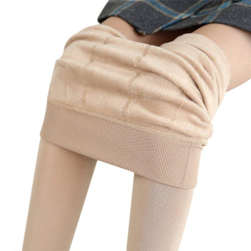 Calça legging forro de lã térmica
