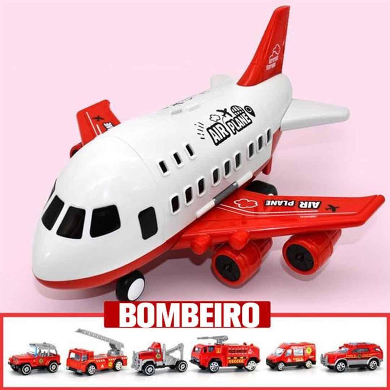 Jumbo Avião de Brinquedo com 6 Super Carrinhos - Loja Continente