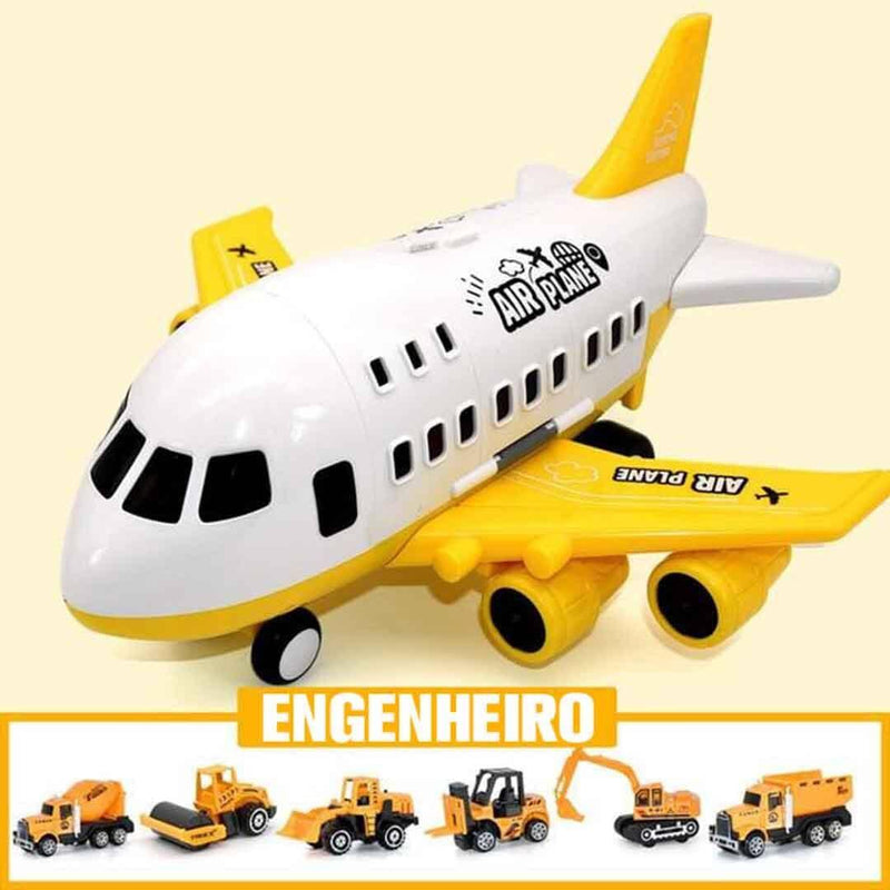 Jumbo Avião de Brinquedo com 6 Super Carrinhos - Loja Continente