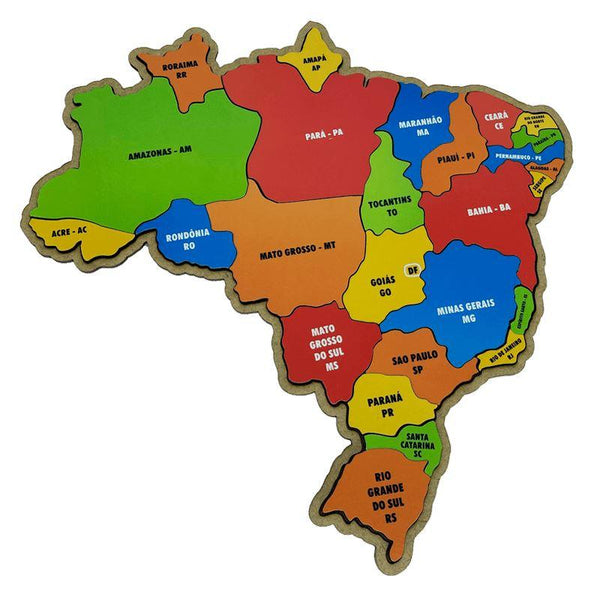Mapa Quebra-Cabeça Educativo - Descomplica Brasil™ - Loja Continente